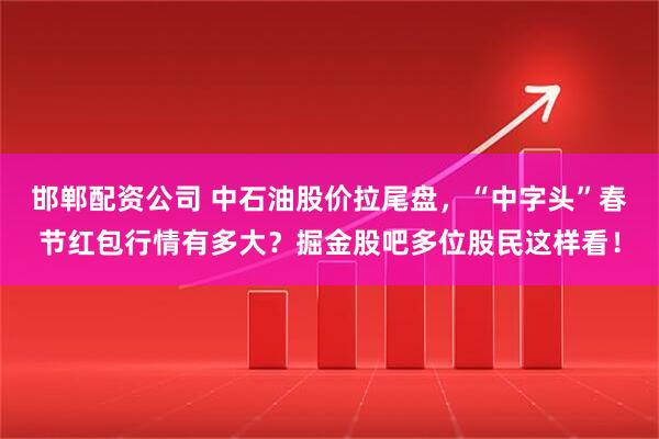 邯郸配资公司 中石油股价拉尾盘，“中字头”春节红包行情有多大？掘金股吧多位股民这样看！